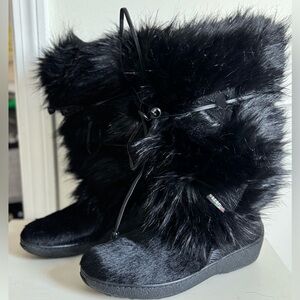 Oscar Sport Julia black fur boots 41 made in Italy